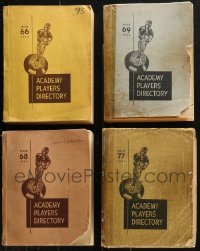 7z0611 LOT OF 4 1953-57 ACADEMY PLAYERS DIRECTORY SOFTCOVER BOOKS 1953-1957 filled with information!