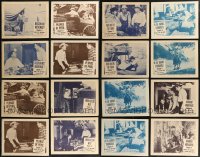 7z0393 LOT OF 16 ROAR OF THE IRON HORSE SERIAL LOBBY CARDS 1951 Jock Mahoney, Virginia Herrick
