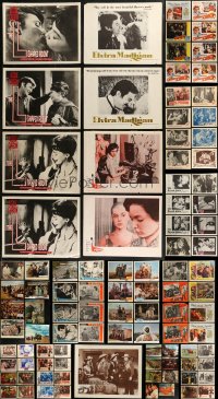 7z0350 LOT OF 129 LOBBY CARDS 1950s-1970s incomplete sets from a variety of different movies!