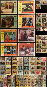 7z0357 LOT OF 115 1950S LOBBY CARDS 1950s incomplete sets from a variety of different movies!