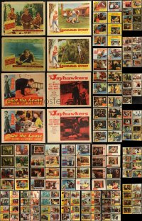 7z0344 LOT OF 159 1950S LOBBY CARDS 1950s incomplete sets from a variety of different movies!