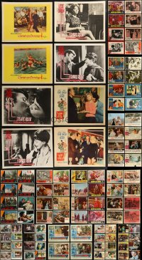 7z0347 LOT OF 132 1960S LOBBY CARDS 1960s incomplete sets from a variety of different movies!