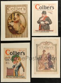 7z0014 LOT OF 7 PAPERBACKED COLLIER'S MAGAZINE COVERS 1903-1929 a variety of great artwork images!