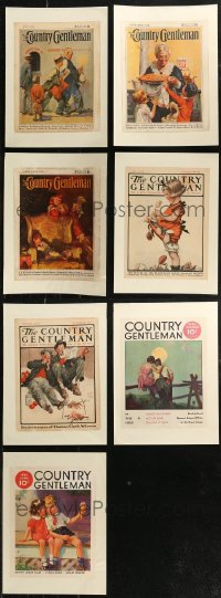 7z0013 LOT OF 7 PAPERBACKED COUNTRY GENTLEMAN MAGAZINE COVERS 1924-1936 art from nearly a century ago!