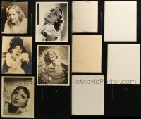 7z0181 LOT OF 5 8X10 STILLS OF FEMALE PORTRAITS 1920s-1940s Joan Crawford, Claudette Colbert & more!
