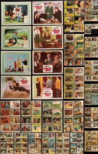 7z0342 LOT OF 163 1960S LOBBY CARDS 1960s incomplete sets from a variety of different movies!