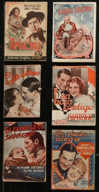 7z0549 LOT OF 6 NON-U.S. MOVIE ADAPTATION MAGAZINES 1930s the entire film in words & pictures!