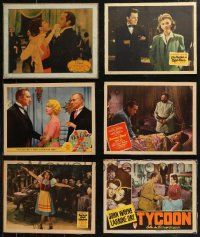 7z0397 LOT OF 6 LOBBY CARDS MOUNTED ON HEAVY BOARDS 1930s-1940s scenes from a variety of movies!