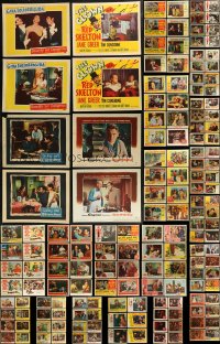 7z0353 LOT OF 126 1950S LOBBY CARDS 1950s incomplete sets from a variety of different movies!