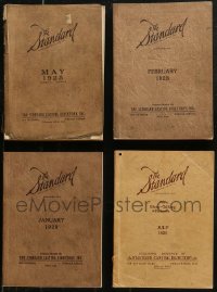 7z0604 LOT OF 4 STANDARD CASTING DIRECTORIES 1925-1929 filled with information on silent actors!