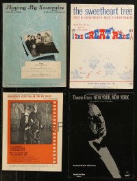7z0436 LOT OF 4 SHEET MUSIC 1940s-1970s Frank Sinatra sings New York New York & more!