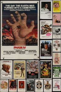 7z0295 LOT OF 41 FOLDED ONE-SHEETS 1970s great images from a variety of different movies!