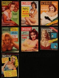 7z0539 LOT OF 7 INSIDE 4X6 DIGEST MAGAZINES 1955-1958 filled with great images & articles!