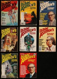 7z0526 LOT OF 8 ISAAC ASIMOV'S SCIENCE FICTION MAGAZINES 1977-1979 great images & articles!