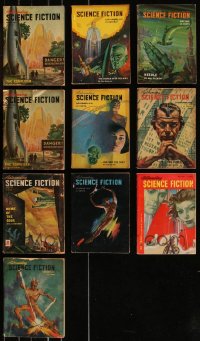 7z0508 LOT OF 10 1947-52 ASTOUNDING SCIENCE FICTION MAGAZINES 1947-1952 great images & articles!