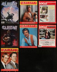 7z0531 LOT OF 7 SCI-FI/FANTASY MAGAZINES 1980s-1990s filled with great images & articles!