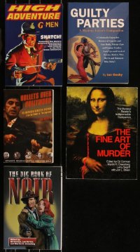 7z0672 LOT OF 5 CRIME/MYSTERY/NOIR SOFTCOVER BOOKS 1990s-2000s High Adventure G-Men & more!