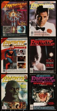 7z0554 LOT OF 6 FANTASTIC FILMS MOVIE MAGAZINES 1978-1985 filled with great images & articles!