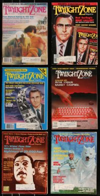 7z0547 LOT OF 6 TWILIGHT ZONE MAGAZINES 1982-1987 filled with great images & articles!