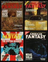7z0589 LOT OF 4 AMERICAN FANTASY MAGAZINES 1986-1987 filled with great images & articles!