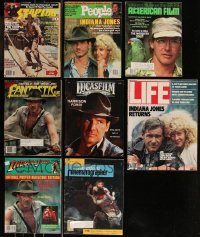 7z0524 LOT OF 8 MAGAZINES WITH HARRISON FORD COVERS 1980s filled with great images & articles!