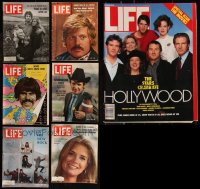 7z0538 LOT OF 7 LIFE MAGAZINES 1968-1987 filled with great images & articles!
