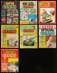 7z0535 LOT OF 7 MAGAZINES FROM 4 CRACKED TITLES 1974-1978 filled with great images & articles!