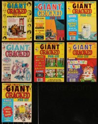 7z0540 LOT OF 7 GIANT CRACKED FUN KIT MAGAZINES 1977-1979 filled with great images & articles!