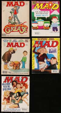 7z0568 LOT OF 5 MAD MAGAZINES 1978-1998 filled with great comedy images & articles!