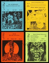 7z0591 LOT OF 4 2 AM MAGAZINES 1987 filled with great horror/sci-fi/fantasy images & articles!