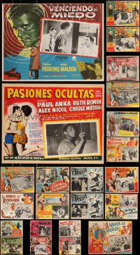 7z0039 LOT OF 23 MEXICAN LOBBY CARDS 1950s-1960s great scenes from a variety of different movies!