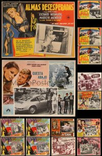 7z0042 LOT OF 19 MEXICAN LOBBY CARDS 1950s-1960s great scenes from a variety of different movies!