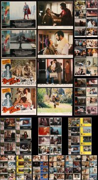 7z0356 LOT OF 118 1970S AND NEWER LOBBY CARDS 1970s-2000s incomplete sets from a variety of movies!