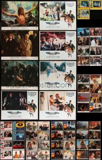 7z0371 LOT OF 75 1970S AND NEWER LOBBY CARDS 1970s-2000s incomplete sets from a variety of movies!