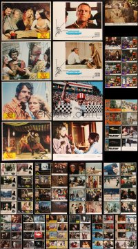 7z0346 LOT OF 145 1970S AND NEWER LOBBY CARDS 1970s-2000s incomplete sets from a variety of movies!