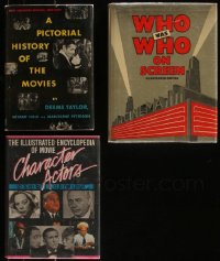 7z0663 LOT OF 3 HARDCOVER BOOKS 1949-1985 Character Actors, Who's Who, Pictorial History!