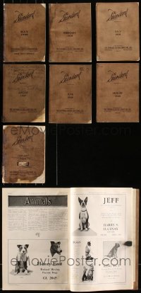 7z0602 LOT OF 7 STANDARD CASTING DIRECTORIES 1926-1928 filled with information on silent actors!