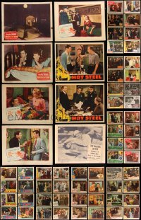 7z0376 LOT OF 64 1940S LOBBY CARDS 1940s incomplete sets from a variety of different movies!
