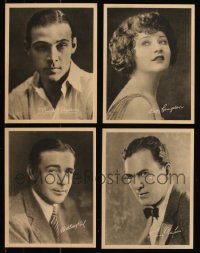 7z0223 LOT OF 4 1920S 6X8 SPECIAL DELUXE FAN PHOTOS 1920s portraits of Rudolph Valentino & more!