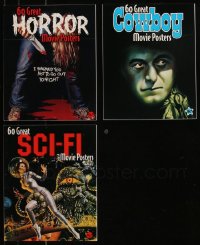 7z0676 LOT OF 3 BRUCE HERSHENSON 60 GREAT SOFTCOVER MOVIE POSTER BOOKS 2003 color poster images!
