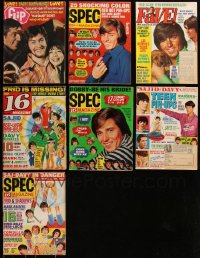 7z0530 LOT OF 7 TEEN MUSIC MAGAZINES 1960s-1970s filled with great images & articles!