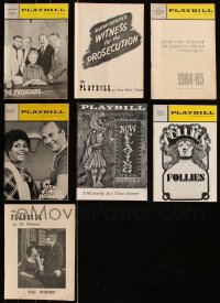 7z0218 LOT OF 7 PLAYBILLS 1950s-1970s from a variety of different Broadway shows!