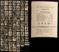 7z0195 LOT OF 68 ORAMI FILMFOTOS GERMAN CIGARETTE CARDS 1920s great movie star portraits!