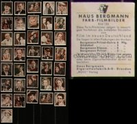 7z0240 LOT OF 36 HAUS BERGMANN FARB-FILMBILDER GERMAN POSTERS 1934 color movie star portraits!