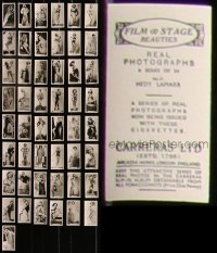 7z0198 LOT OF 49 FILM & STAGE BEAUTIES ENGLISH CIGARETTE CARDS 1930s great portraits of actresses!