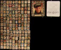 7z0188 LOT OF 150 MODERNE SCHONHEITS GALERIE GERMAN CIGARETTE CARDS 1930s movie stars in color!