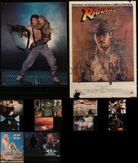 7z0053 LOT OF 16 COLOR OVERSIZED STILLS AND UNFOLDED SPECIAL POSTERS 1980s cool movie images!