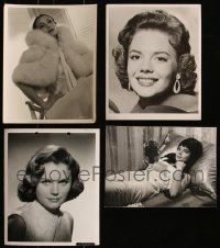 7z0183 LOT OF 4 8X10 STILLS OF SEXY ACTRESSES 1930s-1960s great portraits of beautiful women!