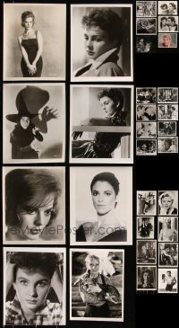 7z0246 LOT OF 38 8X10 REPRO PHOTOS 1980s a variety of great portraits & movie scenes!