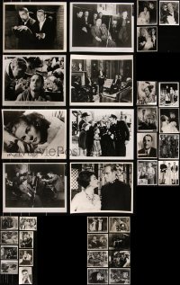 7z0248 LOT OF 35 8X10 REPRO PHOTOS 1980s a variety of great portraits & movie scenes!